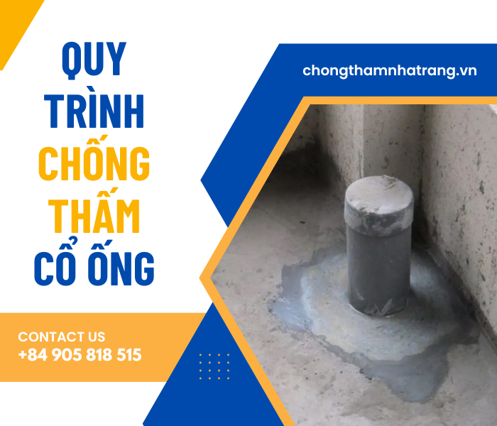 Chống thấm cổ ống xuyên sàn